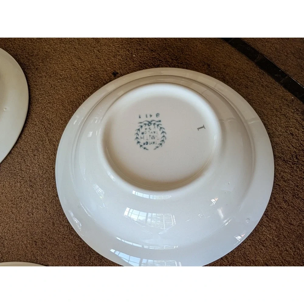 Vintage 1941 Taylor Smith Taylor 8414 Dinnerware Set – 90+ Pcs Basket of Flowers